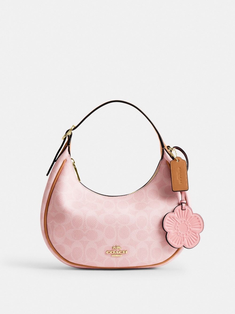 Coach Outlet Emily Shoulder Bag In Signature Canvas With Charms